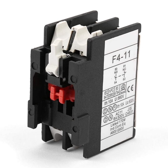 2Pcs Auxiliary Contact Block Fits Ladn11 1No/1N Auxiliary Contact Block