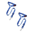 thumbnail image 1 of 2Pcs Avernio Dog Seat Belt Fuzzygo Adjustable Dog Car Safety Seat Belt & Leash Fuzzy Go Dog Seat Belt Harness for Car 2 In 1 Pet Car Leash Headrest Restraint Dog Safety Tether Fixing Clip Happy 2026!, 1 of 5