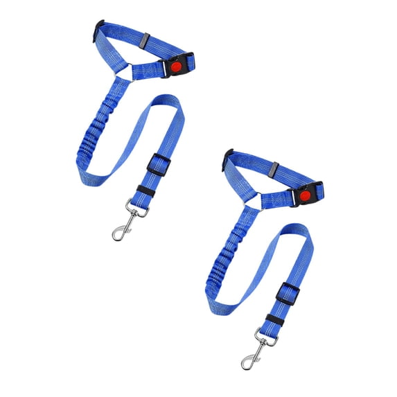2Pcs Avernio Dog Seat Belt Fuzzygo Adjustable Dog Car Safety Seat Belt & Leash Fuzzy Go Dog Seat Belt Harness for Car 2 In 1 Pet Car Leash Headrest Restraint Dog Safety Tether Fixing Clip Happy 2026!