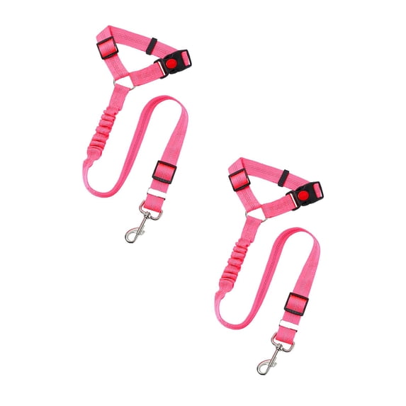 2Pcs Avernio Dog Seat Belt Fuzzygo Adjustable Dog Car Safety Seat Belt & Leash Fuzzy Go Dog Seat Belt Harness for Car 2 In 1 Pet Car Leash Headrest Restraint Dog Safety Tether Fixing Clip Happy 2026!