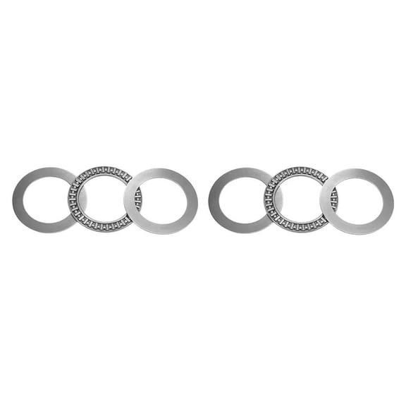 2Pcs Axk4565 Thrust Needle Roller Bearings 45X65X3Mm With As4565 Washers