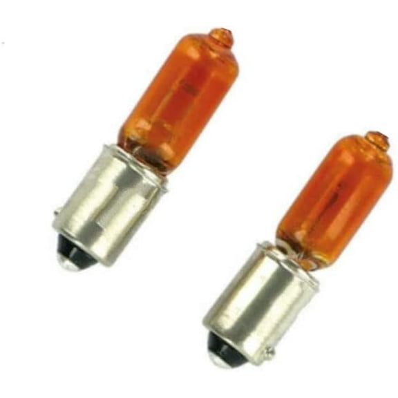 2Pcs BAY9S H21W 12V 21W Amber Bay9s Car Fog Light Bayonet Bulb Car Halogen Indicator Brake Reverse Light Bulb BAY9S 12V 21W Car BAY9S Bulb H21W Lamp Car Turn Signal Lamp