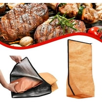 2Pcs BBQ Blanket for Resting Meat, BBQ Blanket, BBQ Resting Blanket, Large Capacity that Ensures Tender and Juicy Meat, Reusable and Easy to Clean, With Zipper Opening, Suitable for Outdoor Grilling