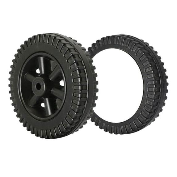 2Pcs BBQ Grill Wheel Replacement 6 inch Wheelbarrow Easy to Install Durable Universal Wheel Hand Truck Tires for Garden Parts Style B