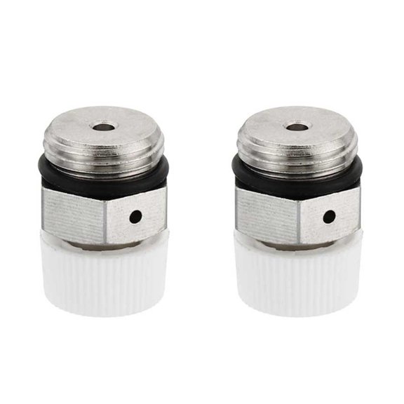 2Pcs BSP Male Thread Nickel Plated Brass Manual Radiator Air Vent Plug Valve