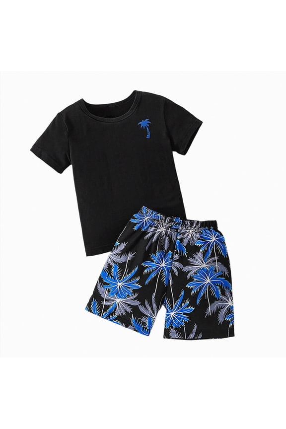 2Pcs Baby Boy Easter Outfits Short Sleeve Cross Embroidery T-Shirt + Shorts Set Toddler Clothes 6-12 Months 12-24 Months 2T 3T 4T 5T 6T 7T Children 2-3 Years