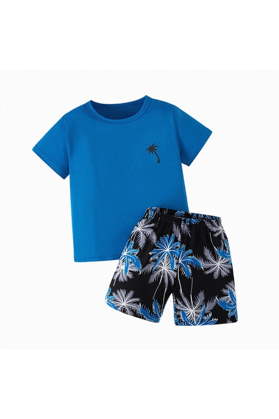 2Pcs Baby Boy Easter Outfits Short Sleeve Cross Embroidery T-Shirt + Shorts Set Toddler Clothes 6-12 Months 12-24 Months 2T 3T 4T 5T 6T 7T Children 2-3 Years