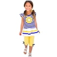 thumbnail image 1 of 2Pcs Baby Girls Kids Flower T-Shirt Tops+Shorts Pants Outfits Summer Clothes, 1 of 5