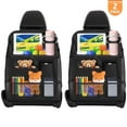 thumbnail image 1 of Xueyu Car Backseat Organizer with Table Tray, Multiple Storage Pockets Backseat Car Organizer with Tablet Holder, Foldable Tray with Spacious Pockets for Effortless Organization, 2 Pack, 1 of 7