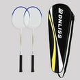 thumbnail image 1 of 2Pcs Badminton Racket Badminton Equipment Durable Professional 2 Player Set Badminton Racquet for Adults and Teenagers Playing Lawn Practice with Bag, 1 of 8