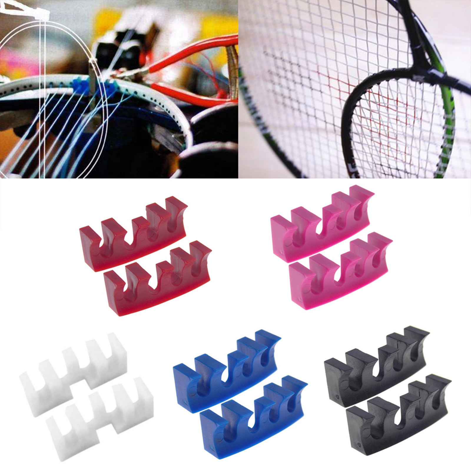 2Pcs Badminton Racket Load Spreader Adapter Attachment Racquet ...