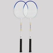 2Pcs Badminton Racket Set Lightweight Professional Durable Badminton Equipment for Adults and Teenagers Playing Backyard Game Without Bag