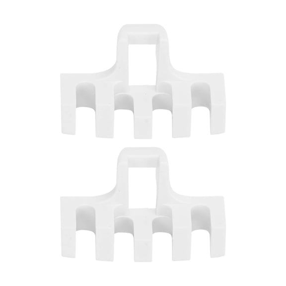 2Pcs Badminton Stringing Racquet Load Spreader Badminton Tennis Racquet Pulling Machine Threading Accessories High Loaded Spreader Protector White