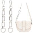 thumbnail image 1 of 2Pcs Bag Extender Chain Alloy Purse Strap Extender for Shoulder Bag Platinum 18cm Bag Chain Strap Extender Replacement Accessory with D Ring Swivel Clasps for Purse Handbag Supplies, 1 of 6