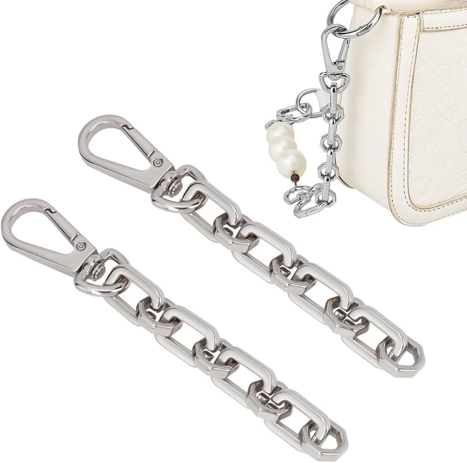 2Pcs Bag Extender Chain Handbag Strap Extender Bag Strap Extender Alloy