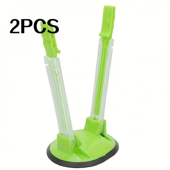 2Pcs Bag Holder Kitchen Storage Rack Fresh-Keeping Bag Stand Kitchen Bag Holder Retractable Household Bag Hanger