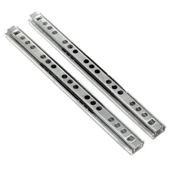 2Pcs Ball Bearing Drawer Slides Furniture Slide Steel Ball Bearing Slides