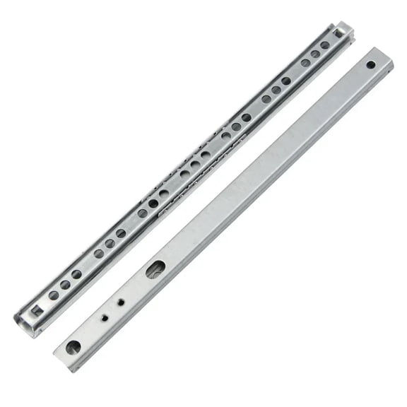 2Pcs Ball Bearing Drawer Slides Furniture Slide Steel Ball Bearing Slides