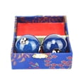 thumbnail image 1 of 2-Piece Baoding Health Balls Set - Hand Exercise Massage Balls for Stress Relief and Finger Strength Training, with Brocade Gift Box for Men and Women, 1 of 2