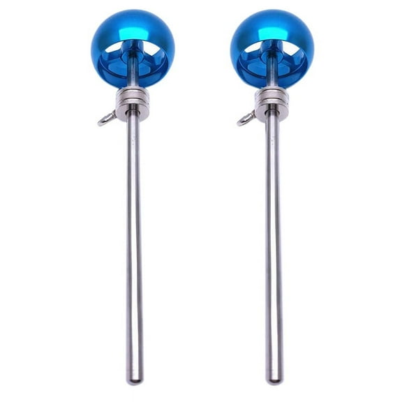2Pcs Drum Pedal Beater Aluminum Alloy Hammer Percussion Instrument Accessory Parts,Blue