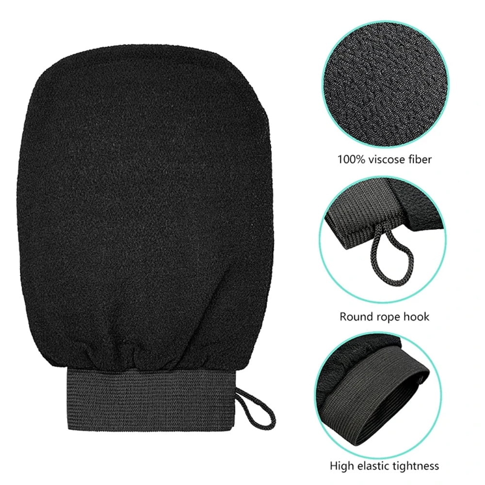 2Pcs Bath Exfoliating Gloves Exfoliating Mitts for Dead Skin Removal