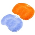 thumbnail image 1 of 2Pcs Bath Massage Pad Back Scrubber Back Brush Exfoliate Feet Scrubber with Suction Cups TPR Orange Blue, 1 of 7