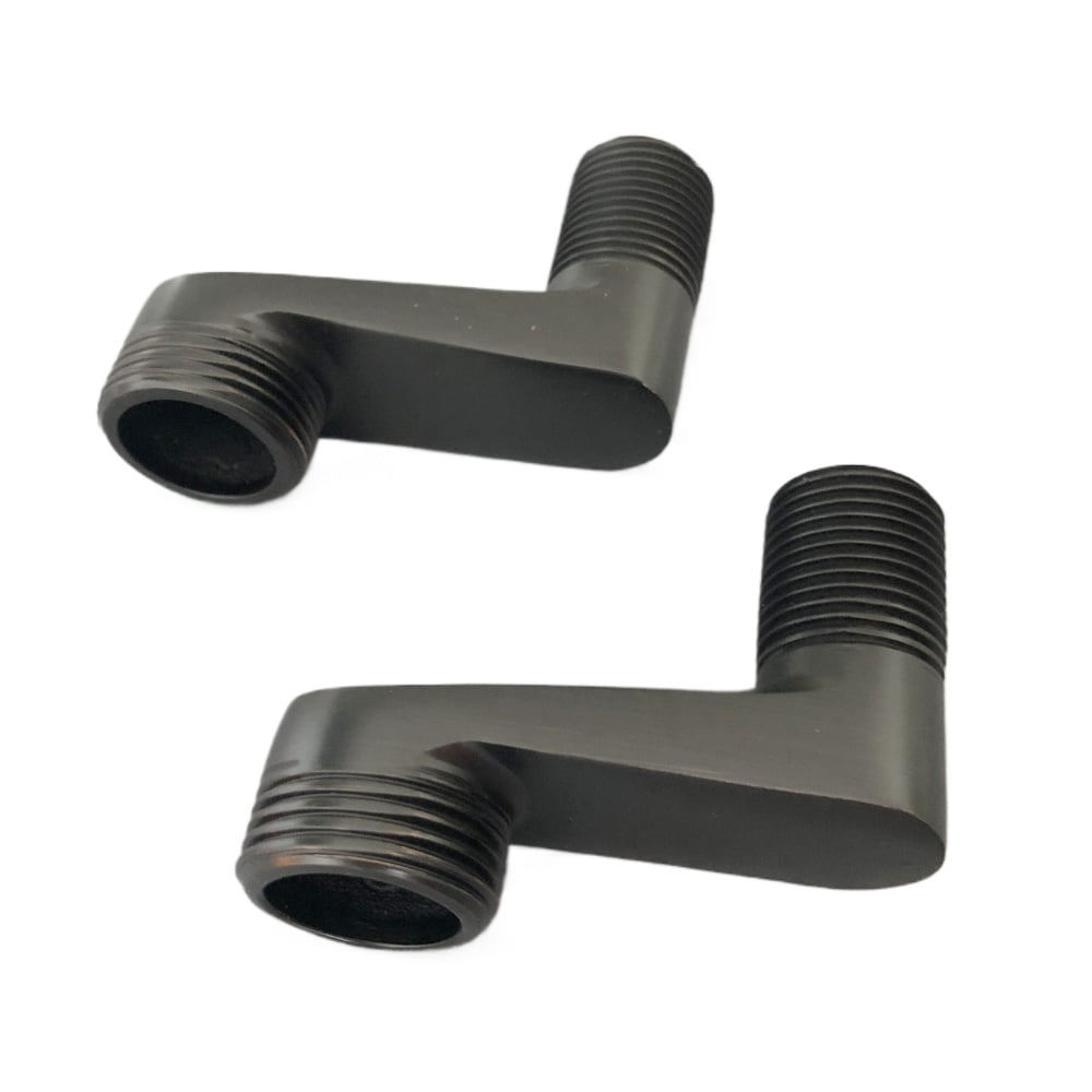 2Pcs Bathroom Fitting Claw Foot Bathtub Faucet Wall Mounted Width Swing Arms,Black