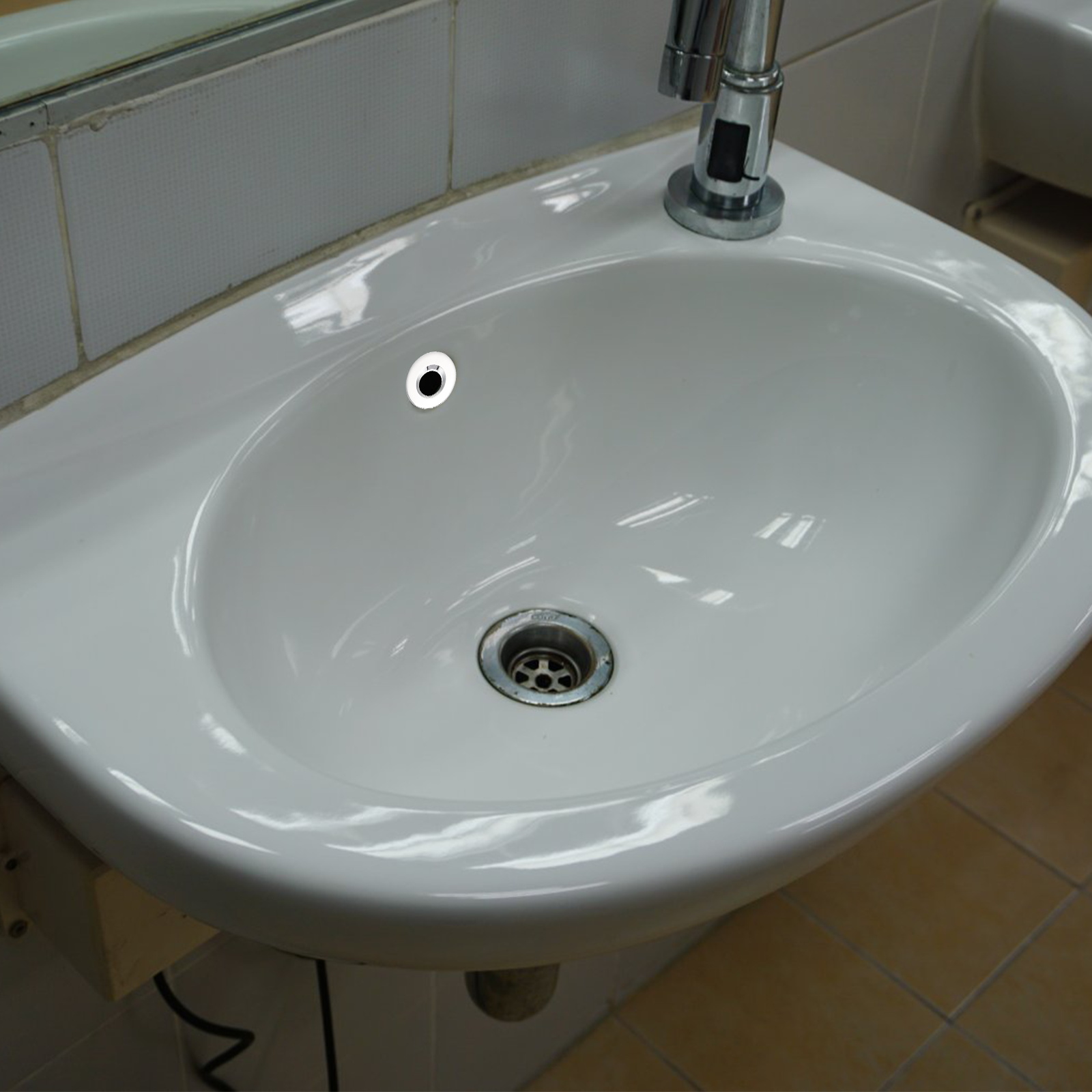 2Pcs Bathroom Wash Basin Overflow Rings Bathroom Sink Overflow Drain