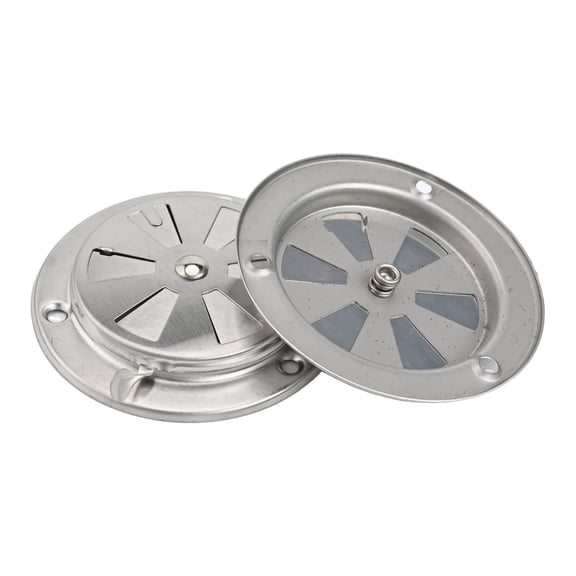 2Pcs Bbq Grill-Smoker Exhaust Vent Stove Air Vent Damper Stainless Steel Air Vent Hole Bbq Accessories Replacement Parts