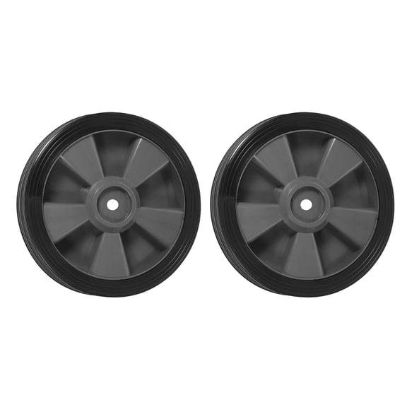 WEUVEB Bbq Grill Wheels Black for Outdoor Grilling Durable Secure Design 2Pcs