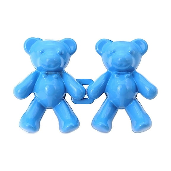 2Pcs Bear Shaped Adjustable Jean Button Waist Buckle Pants Buckle Extender Replacement Jeans Button Attacher Pins