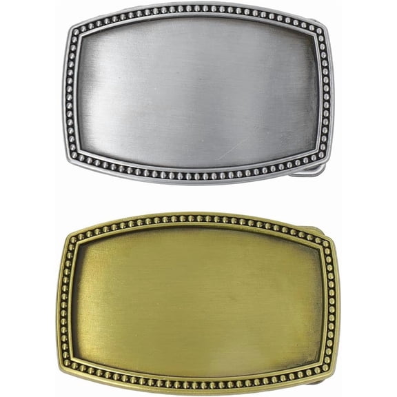 2Pcs Belt Strap Buckles 57.5x85x12mm Alloy Rectangle Buckle Fasteners Repair Replacement Hardware Accessories for Men Jeans Trousers Pants Waistband Backpack Metal Mixed Color
