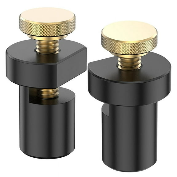 2Pcs Bench Dogs Clamp Set,3/4In(19mm) Aluminum Alloy Workbench Hole Stop,Woodworking Table Stop Carpenter Bench Clamp B