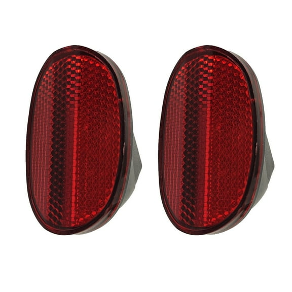 2Pcs Bicycle Oval Rear Mudguard Reflector Bike Oval Rear Fenders Reflector