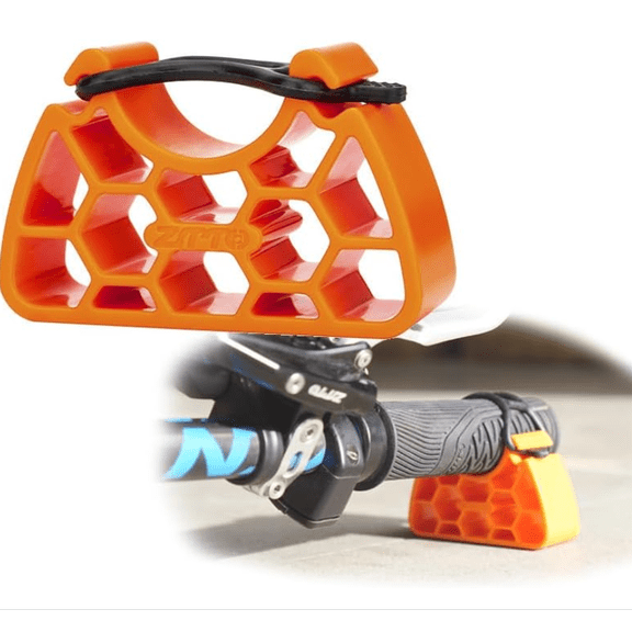 2Pcs Bicycles Inverted Stabilizers Clip on Bike Handlebar Stand Stabilizers Portable Repair Bracket Portable Repair Bracket Orange