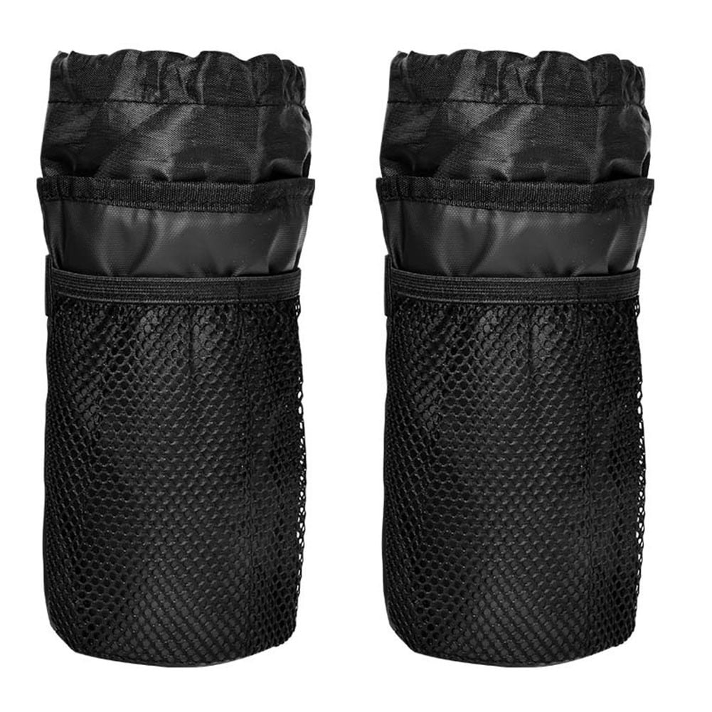 2Pcs Bike Handlebar Stem Bag Water Bottle Bicycle Bag Mesh Pocket