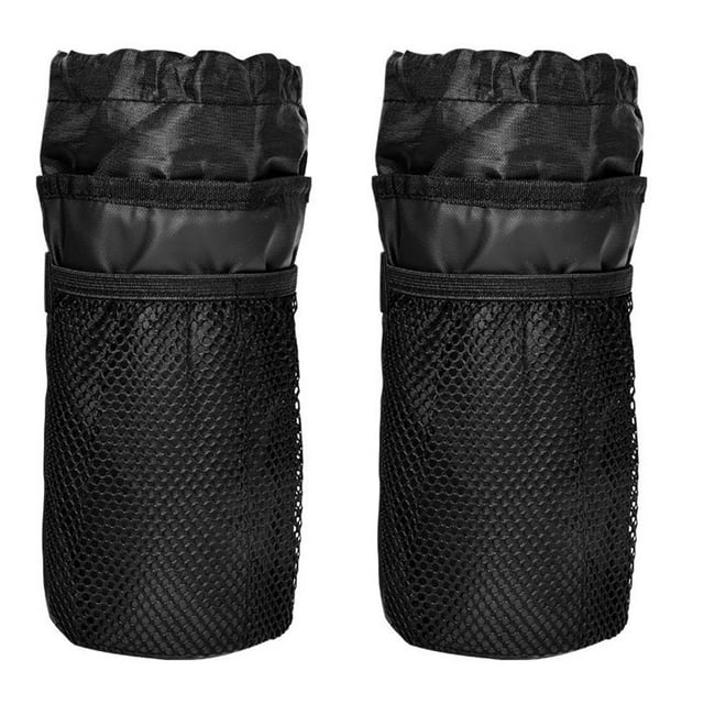 2Pcs Bike Handlebar Stem Bag Water Bottle Bicycle Bag Mesh Pocket