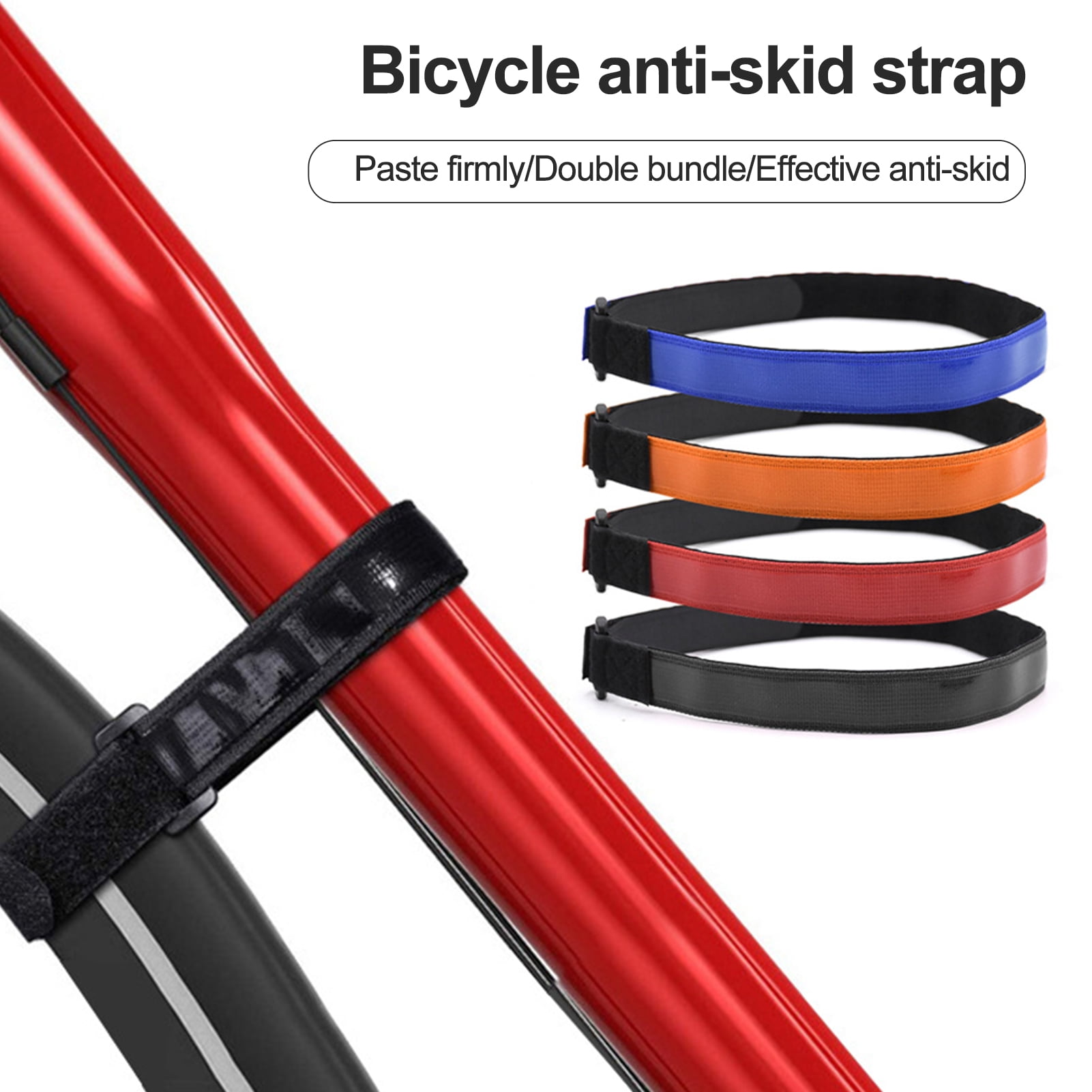 2Pcs Bike Rack Straps Adjustable Bike Wheel Straps Fastener Tape Design ...