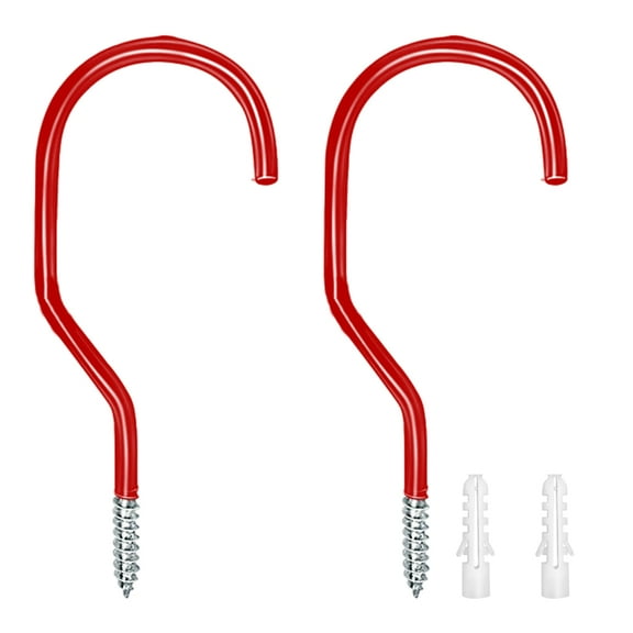 2Pcs Bike Wall Mount Hook Heavy Duty Bike Hangers Metal Hook Garage Organizers Bicycles Parking Buckles