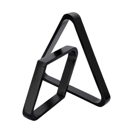 2Pcs Billiard Ball Rack Set Triangle Rack Diamond Rack eight ball nine ball Pool Black