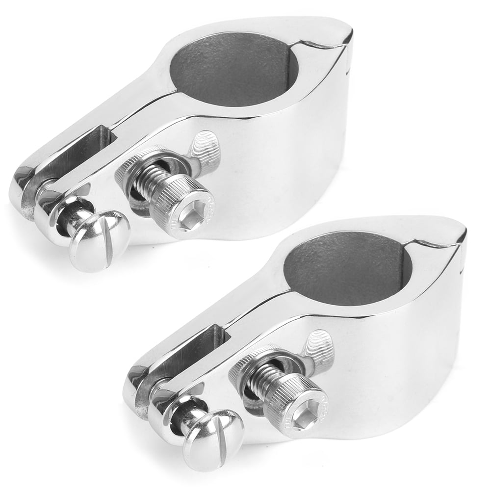 2Pcs Bimini Top Jaw Slide Clamp Steel Boat Hardware Fitting for