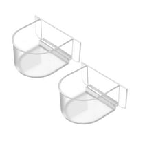 2Pcs Bird Food Bowl Bird Cage Feeder Small Bowls For Cage Bowl Food Tray Sturdy For Conures For Conures Budgie Small Animals Bird Feeders