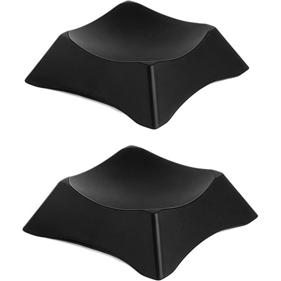 2Pcs Black Ball Stand Display Stand,Memorabilia Display and Storage,Exercise Ball Chair Stand Base,Sport Ball Display Rack,Soccer Ball Display Stand Holder,Stability Stand for Basketball Football