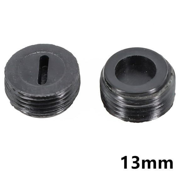 2Pcs Black Carbon Brush Holder Cap Brushes Cover 13 mm