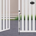 thumbnail image 1 of 2Pcs Black Heavy Duty Gate Latches Bolt Drop Rod for Gate Iron Double Gate Latches, 1 of 9