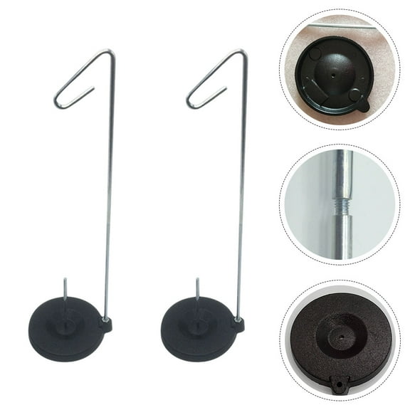2Pcs Black Metal Sewing Thread Stand Alloy Material for Quilting and Knitting Thread Holder