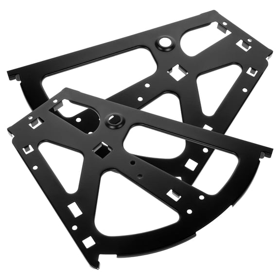 2Pcs Black Metal Shoe Cabinet Brackets for Flip Drawers with Easy Installation