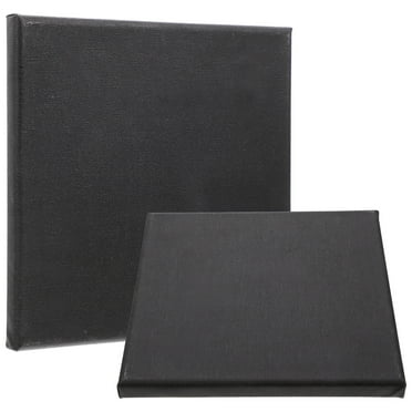 2Pcs Black Painting Canvas Professional Artist Stretched Canvas Oil Painting Frames