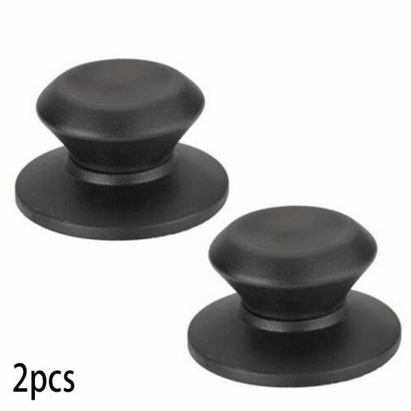 2Pcs Black Pot Lid Knob Replacement Handle Handgrip Cookware Kitchen Pan Holding