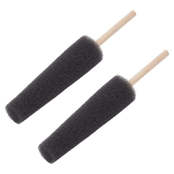 2Pcs Black Pottery Sponge for Clay Pottery Trimming Tools Clay & Pottery Sculpture Sponge Ceramic Throwing Stick for Artist Clay and Pottery Cleanup
